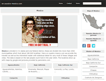 Tablet Screenshot of en.nuestro-mexico.com